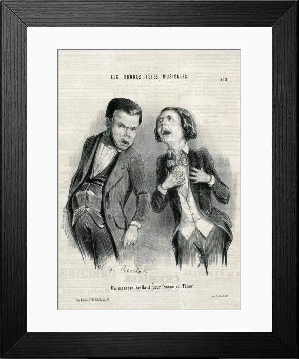 Framed Print : BASS AND TENOR Framed Print : BASS AND TENOR