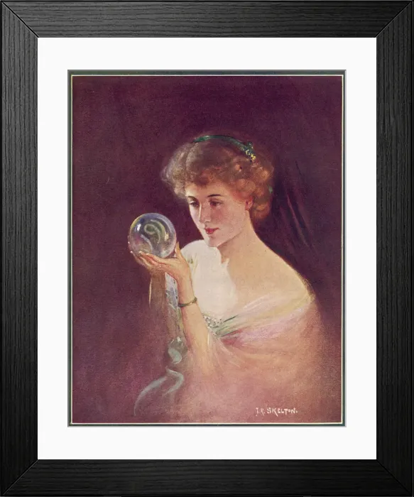 Framed Print : CRYSTAL GAZING Framed Print : CRYSTAL GAZING