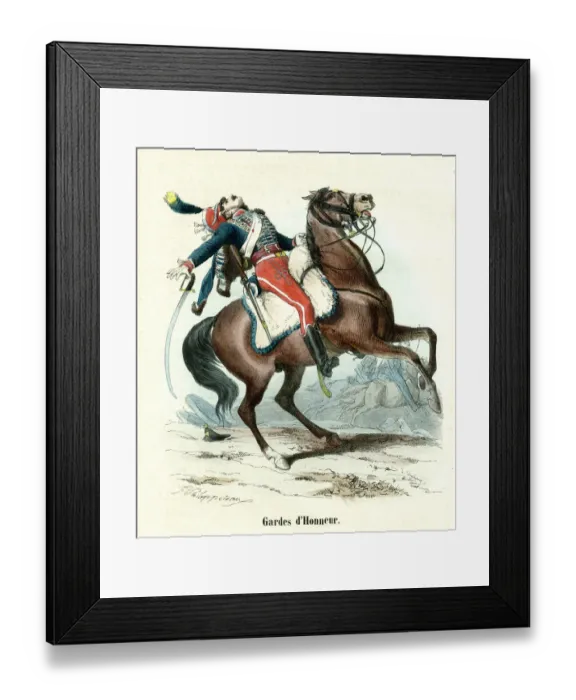 Framed Print : FRENCH CAVALRYMAN HIT Framed Print : FRENCH CAVALRYMAN HIT