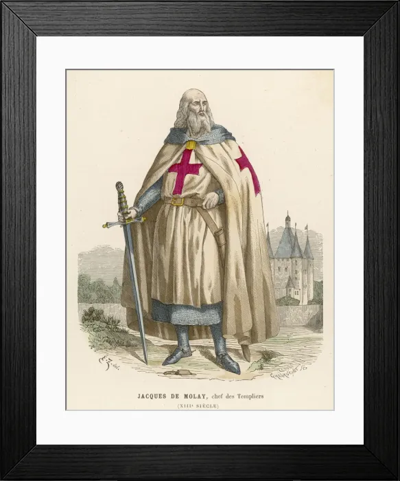 Framed Print : Jacques De Molay