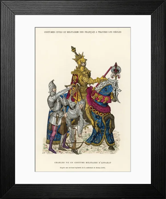 Framed Print : CHARLES VII ON HORSE Framed Print : CHARLES VII ON HORSE