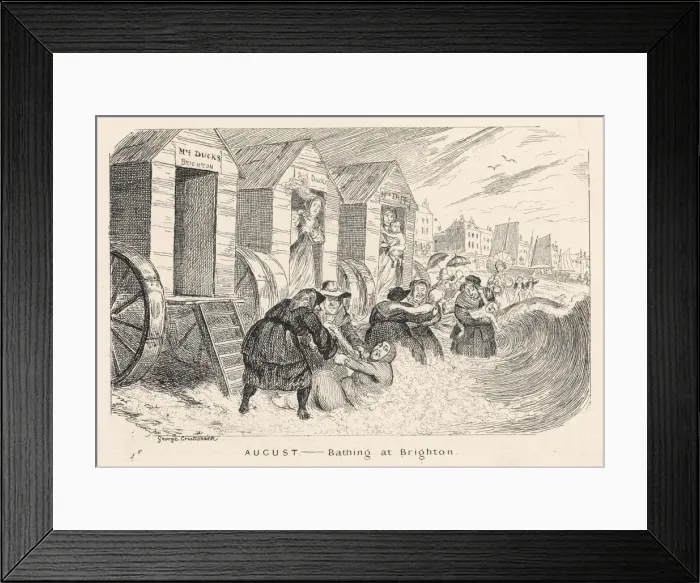 Framed Print : Bathing at Brighton Framed Print : Bathing at Brighton