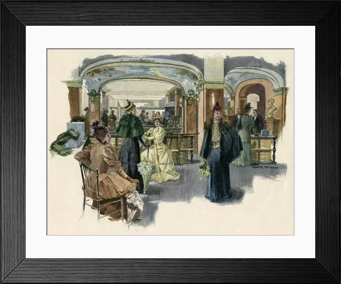 Framed Print : FASHIONABLE DRESS SHOP Framed Print : FASHIONABLE DRESS SHOP