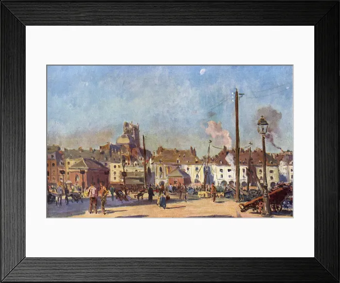 Framed Print : DIEPPE / PORT / QUAY C1930 Framed Print : DIEPPE / PORT / QUAY C1930