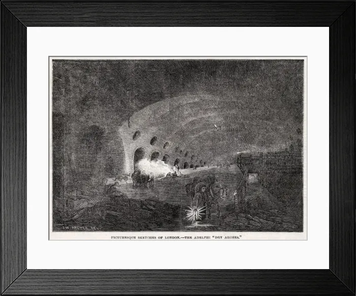 Framed Print : The Adelphi - Dry Arches 1850 Framed Print : The Adelphi - Dry Arches 1850