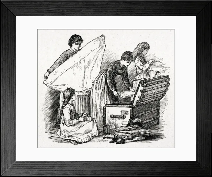 Framed Print : LITTLE WOMEN / MEG TRUNK Framed Print : LITTLE WOMEN / MEG TRUNK