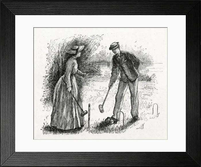 Framed Print : SPORT  /  CROQUET