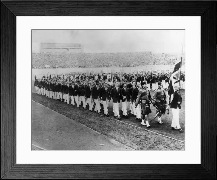 Framed Print : OLYMPIC PARADE 1928 Framed Print : OLYMPIC PARADE 1928