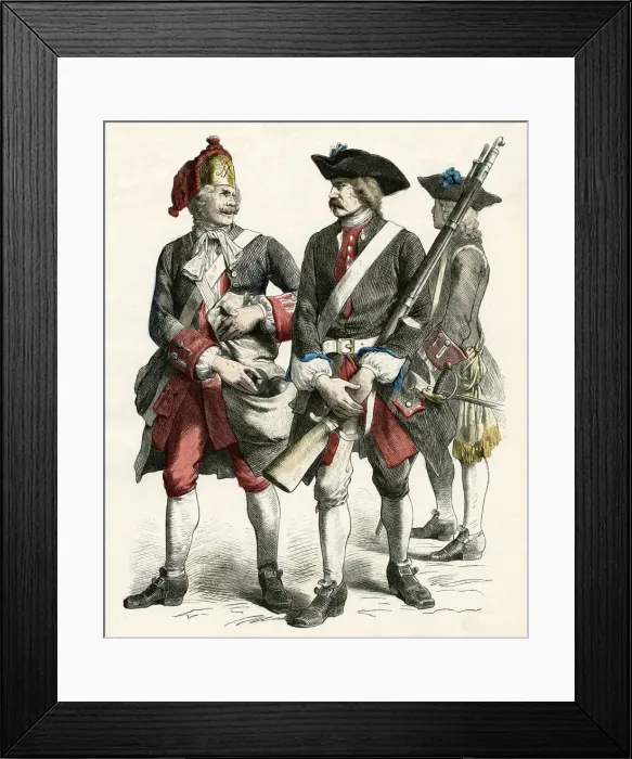Framed Print : Austrian officers 1710 Framed Print : Austrian officers 1710