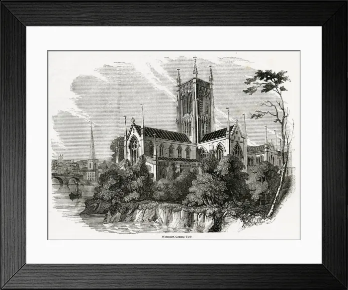 Framed Print : Worcester Cathedral Framed Print : Worcester Cathedral