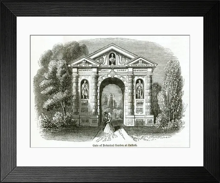 Framed Print : Botanical Gardens at Oxford Framed Print : Botanical Gardens at Oxford