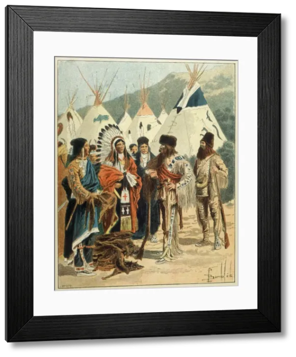 Framed Print : TRADING BETWEEN CANADIAN Framed Print : TRADING BETWEEN CANADIAN