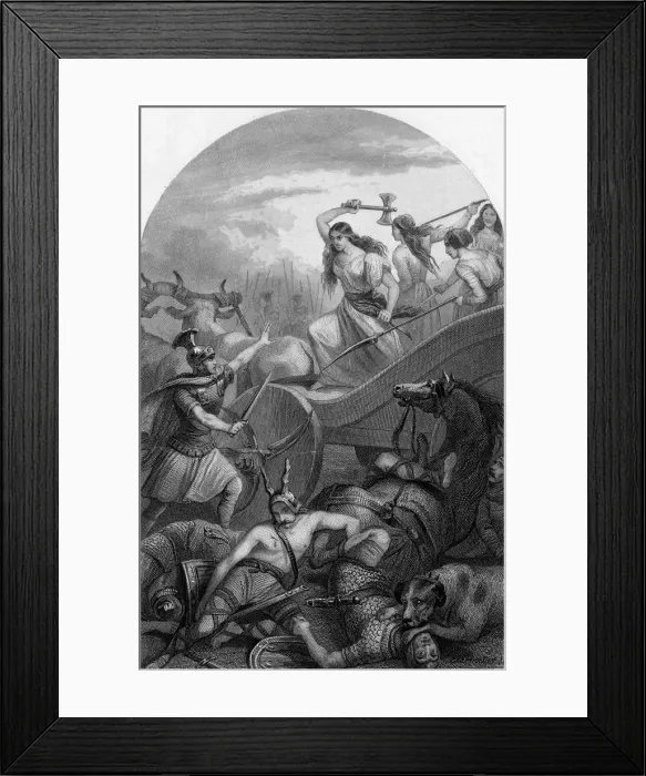 Framed Print : ROMANS IN GAUL 50 BC Framed Print : ROMANS IN GAUL 50 BC