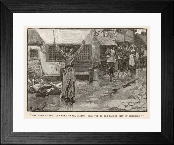Framed Print : GEORGE FOX FORESEES Framed Print : GEORGE FOX FORESEES