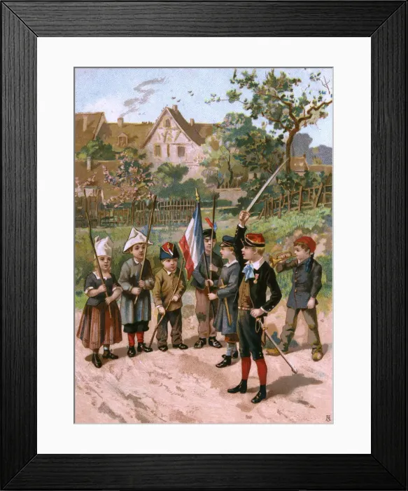 Framed Print : PLAYING SOLDIERS Framed Print : PLAYING SOLDIERS