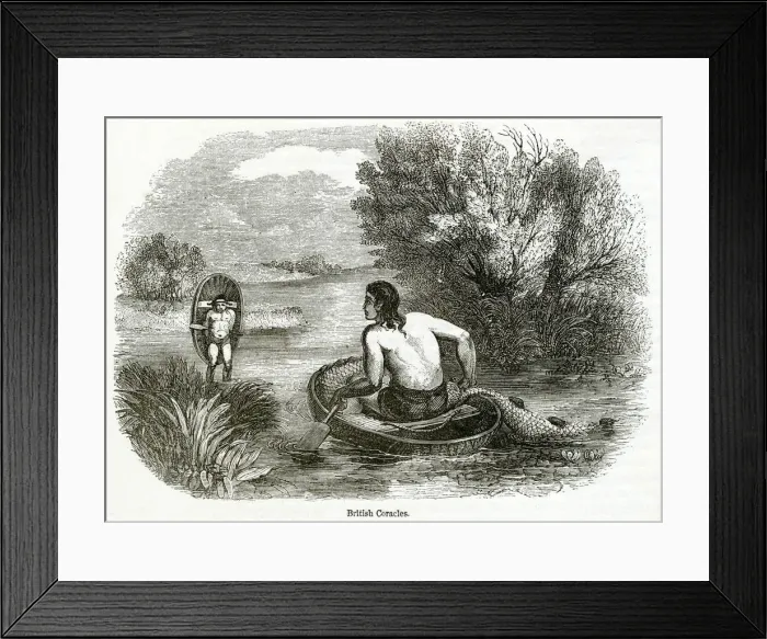 Framed Print : ANCIENT BRITISH CORACLES Framed Print : ANCIENT BRITISH CORACLES