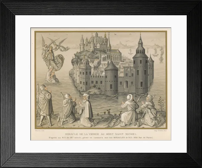 Framed Print : MIRACLE / MONT ST MICHEL Framed Print : MIRACLE / MONT ST MICHEL