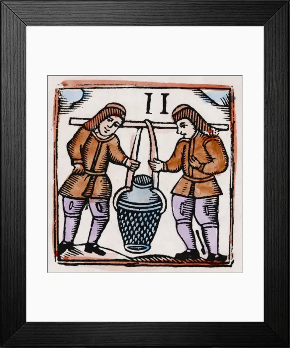Framed Print : 17th century Water Carriers Framed Print : 17th century Water Carriers