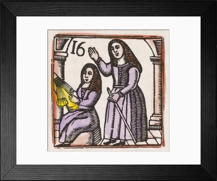 Framed Print : 17th century Lacemakers Framed Print : 17th century Lacemakers