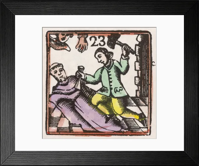 Framed Print : 17th century Sculptor Framed Print : 17th century Sculptor