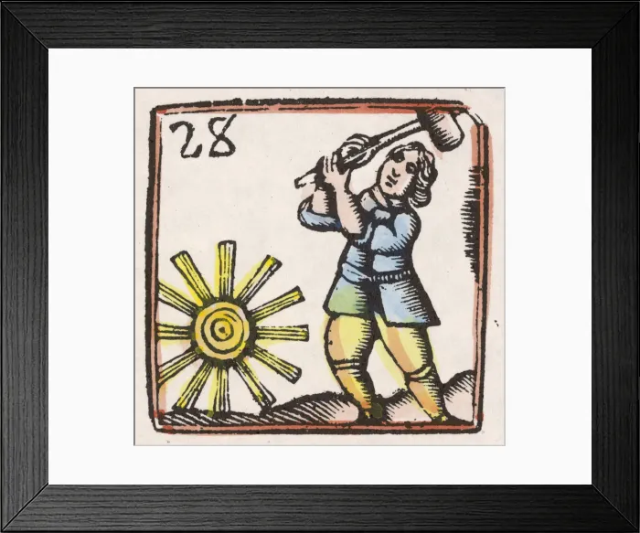 Framed Print : 17th century Wheelwright Framed Print : 17th century Wheelwright