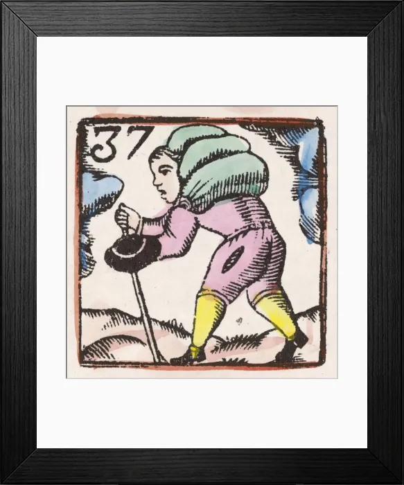Framed Print : 17th century Porter Framed Print : 17th century Porter