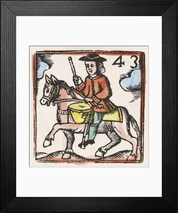 Framed Print : C17 COURIER / WOODCUT / 43 Framed Print : C17 COURIER / WOODCUT / 43
