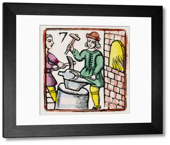 Framed Print : 17th century Blacksmith Framed Print : 17th century Blacksmith