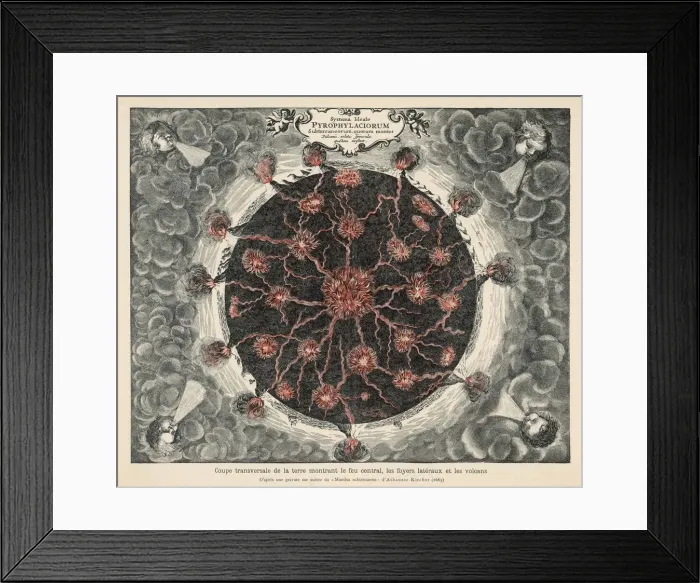 Framed Print : Earths Volcanoes Framed Print : Earths Volcanoes