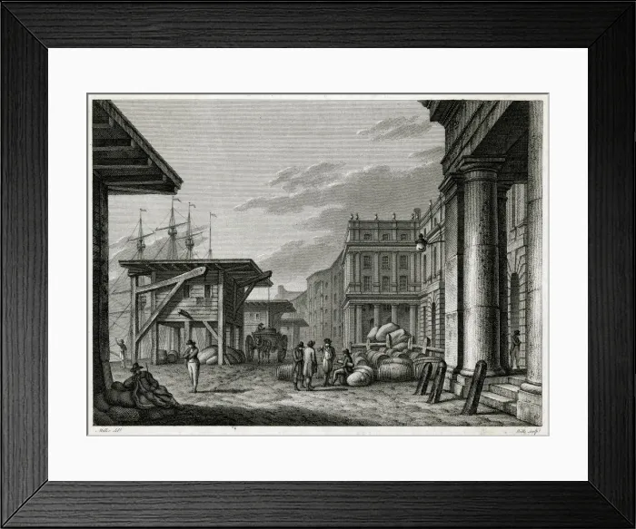 Framed Print : LONDON / CUSTOM HOUSE / 1800 Framed Print : LONDON / CUSTOM HOUSE / 1800