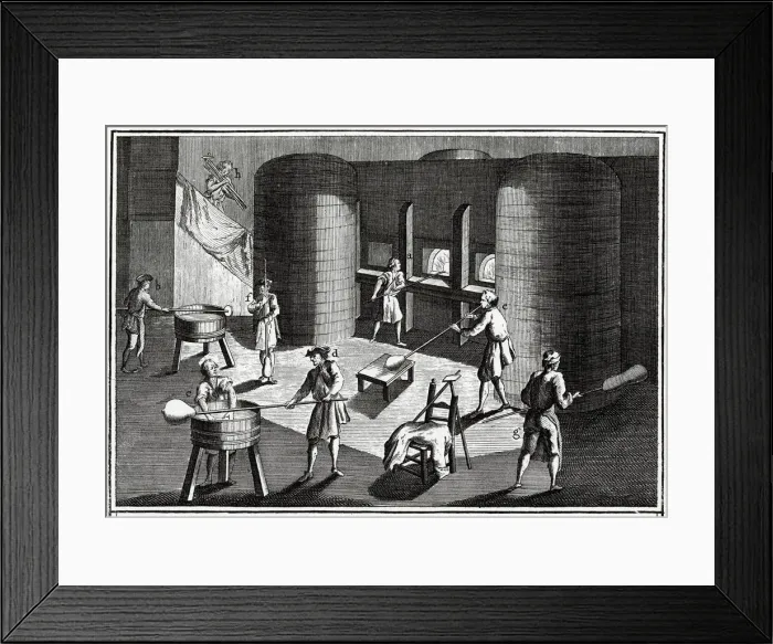 Framed Print : GLASS 18TH CENTURY 13