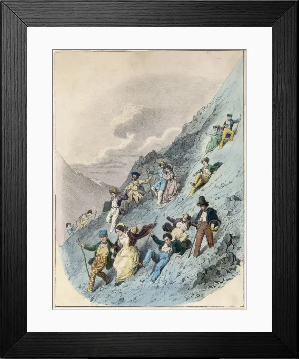Framed Print : Tourists on Vesuvius Framed Print : Tourists on Vesuvius