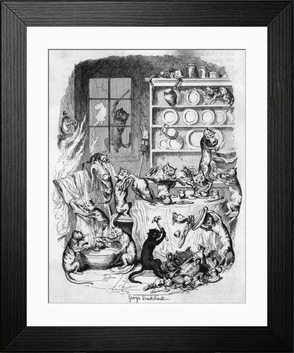 Framed Print : THE CAT DID IT Framed Print : THE CAT DID IT