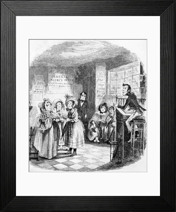 Framed Print : SERVANTS REGISTRY OFFICE Framed Print : SERVANTS REGISTRY OFFICE