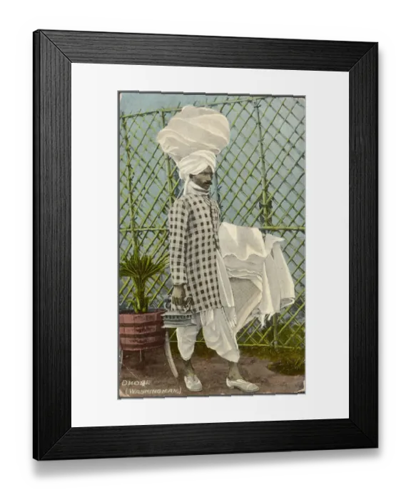 Framed Print : INDIAN DHOBI Framed Print : INDIAN DHOBI