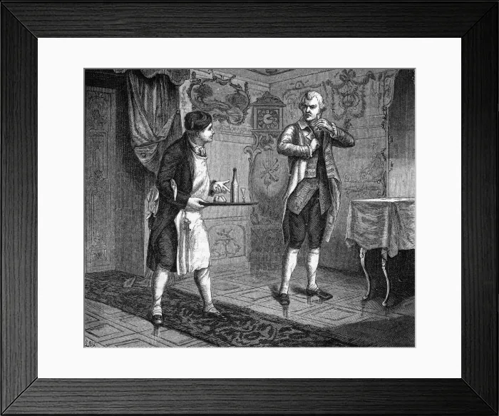 Framed Print : 18TH CENTURY MANSERVANT Framed Print : 18TH CENTURY MANSERVANT