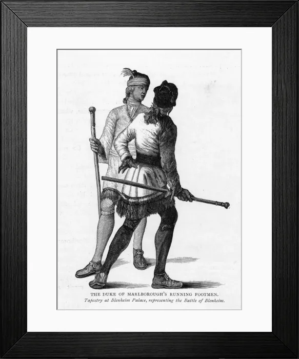 Framed Print : RUNNING FOOTMEN Framed Print : RUNNING FOOTMEN