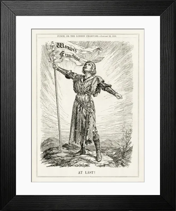Framed Print : Cartoon, At Last! (franchise for women) Framed Print : Cartoon, At Last! (franchise for women)