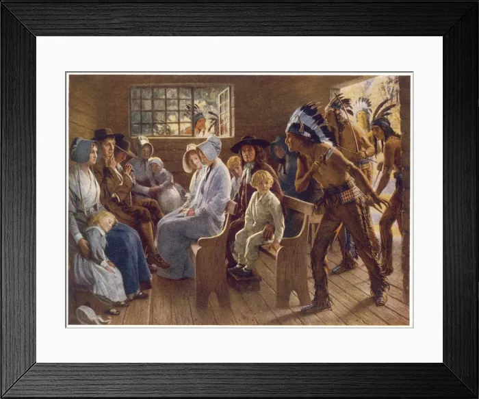 Framed Print : NATIVE AMERICANS INTRUDE Framed Print : NATIVE AMERICANS INTRUDE