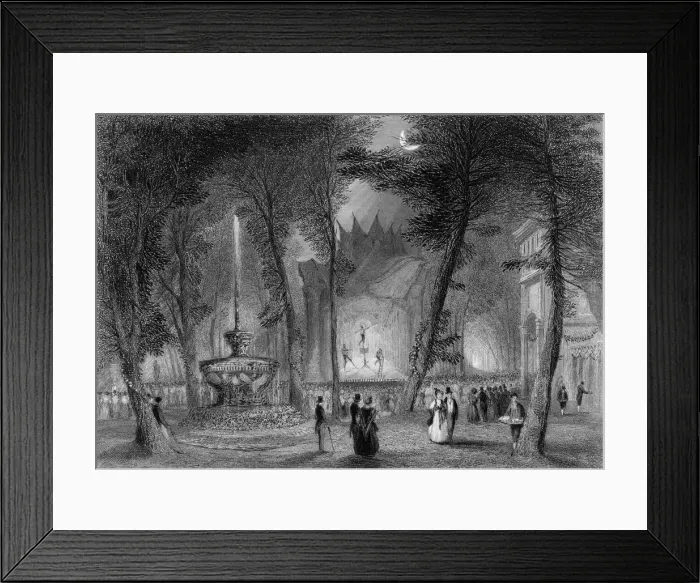 Framed Print : VAUXHALL GARDENS / 1840 Framed Print : VAUXHALL GARDENS / 1840