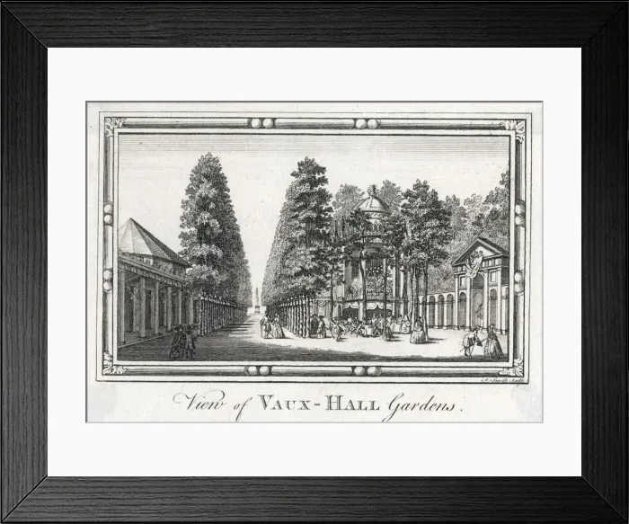 Framed Print : VAUXHALL GARDENS  /  SMITH