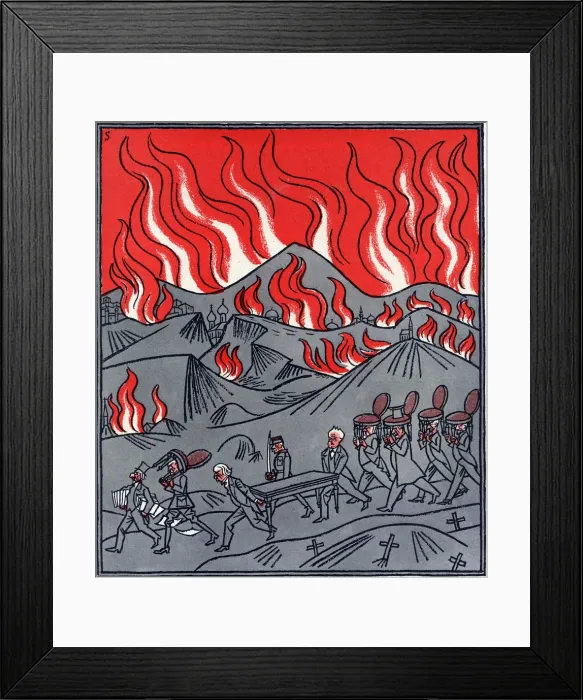 Framed Print : WORLD ON FIRE Framed Print : WORLD ON FIRE