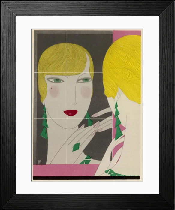 Framed Print : FEMALE TYPE / MIRROR 1929 Framed Print : FEMALE TYPE / MIRROR 1929