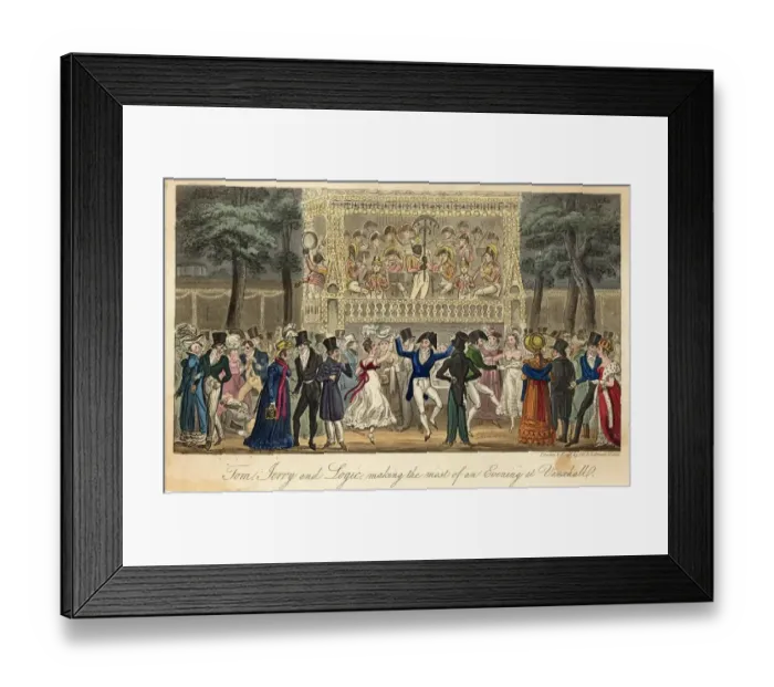 Framed Print : Vauxhall Gardens - 1820 Framed Print : Vauxhall Gardens - 1820