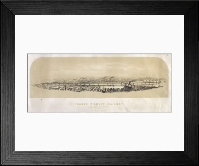 Framed Print : Thames Viaduct Railway Framed Print : Thames Viaduct Railway