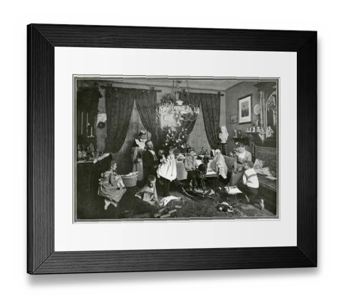 Framed Print : Christmas day in Germany 1903 Framed Print : Christmas day in Germany 1903