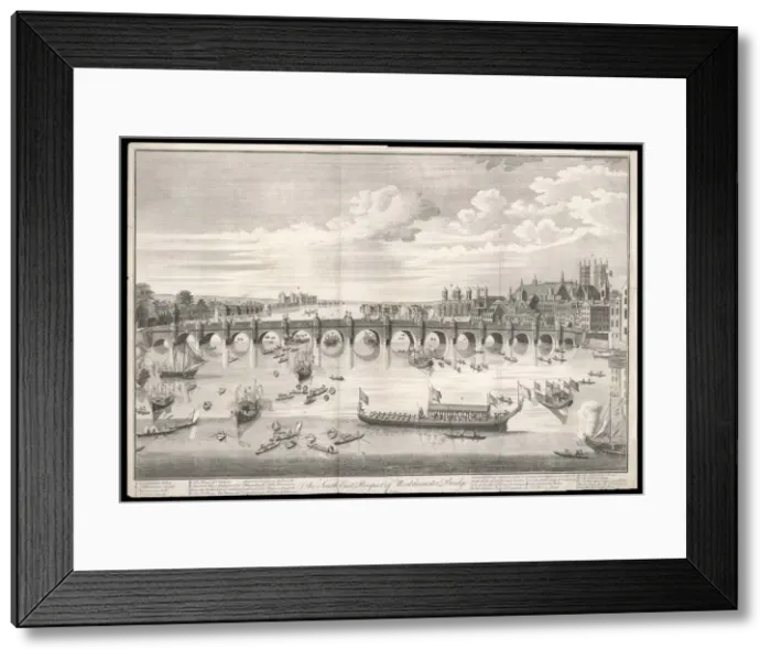 Framed Print : LONDON / WESTMINSTER / C1700 Framed Print : LONDON / WESTMINSTER / C1700