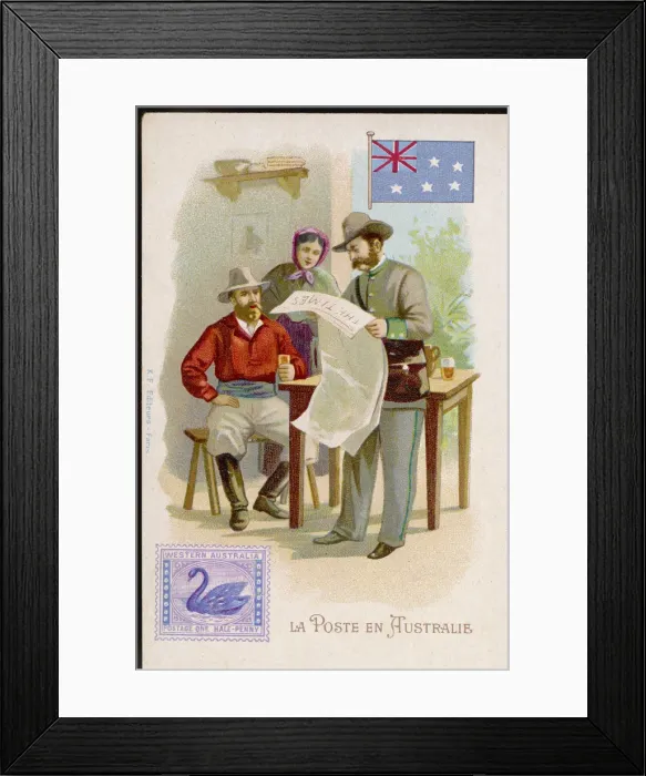 Framed Print : Australian Postman Framed Print : Australian Postman