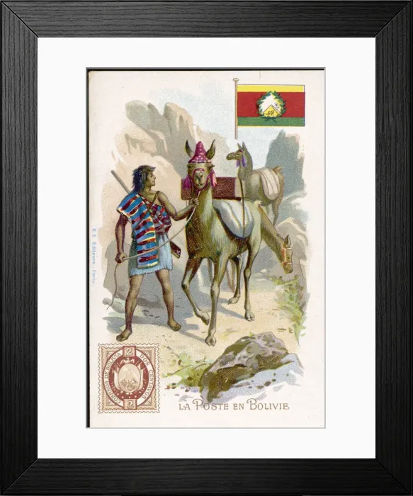 Framed Print : Bolivian Postman Framed Print : Bolivian Postman