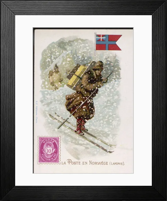 Framed Print : Norwegian Postman Framed Print : Norwegian Postman
